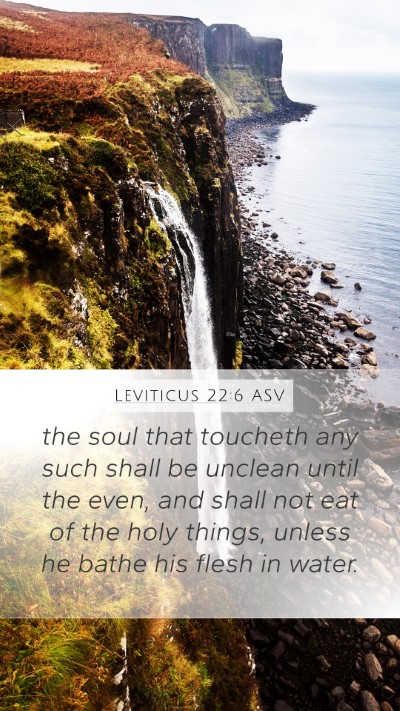Leviticus 22:6 ASV Bible Verse Image
