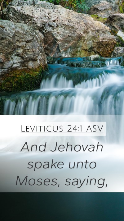 Leviticus 24:1 ASV Bible Verse Image