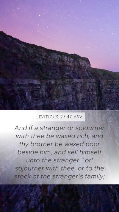 Leviticus 25:47 ASV Bible Verse Image