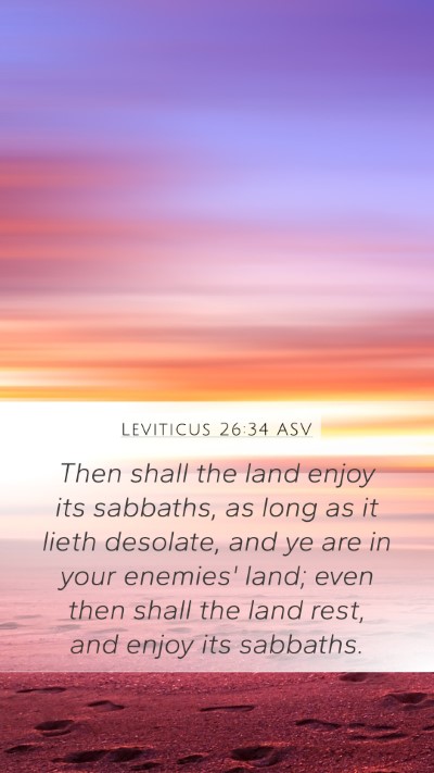 Leviticus 26:34 ASV Bible Verse Image