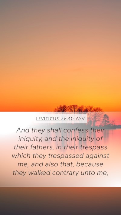 Leviticus 26:40 ASV Bible Verse Image