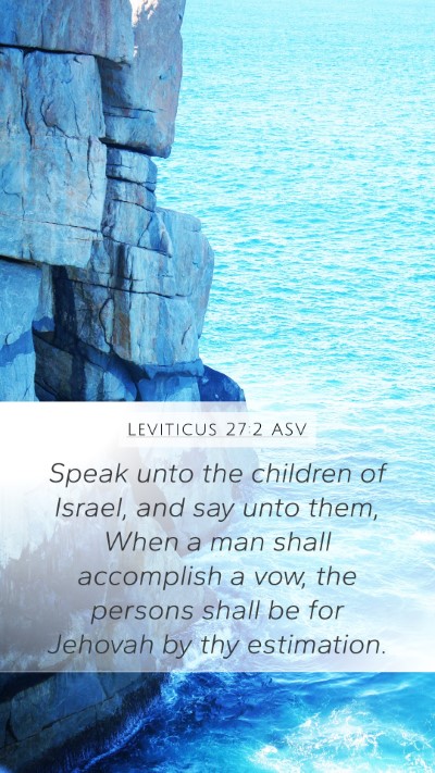 Leviticus 27:2 ASV Bible Verse Image