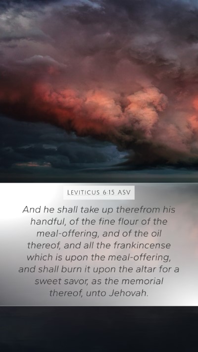 Leviticus 6:15 ASV Bible Verse Image