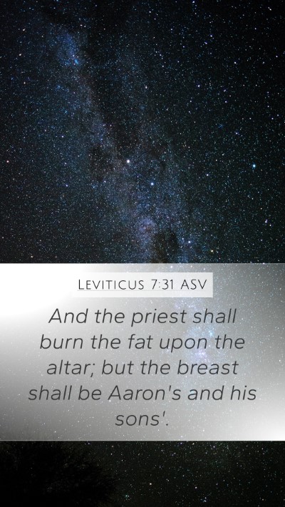 Leviticus 7:31 ASV Bible Verse Image