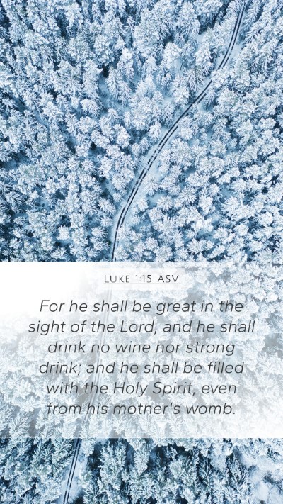 Luke 1:15 ASV Bible Verse Image