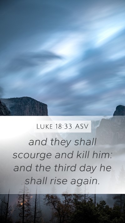 Luke 18:33 ASV Bible Verse Image