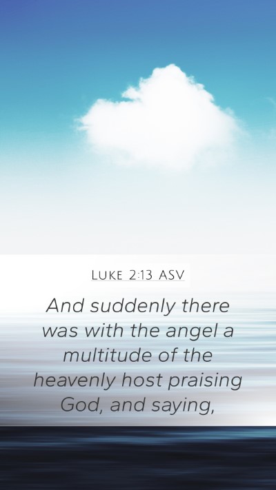 Luke 2:13 ASV Bible Verse Image