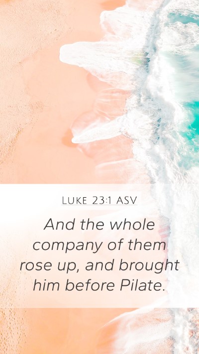 Luke 23:1 ASV Bible Verse Image