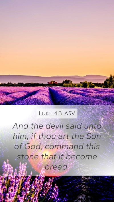 Luke 4:3 ASV Bible Verse Image