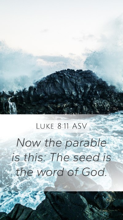 Luke 8:11 ASV Bible Verse Image