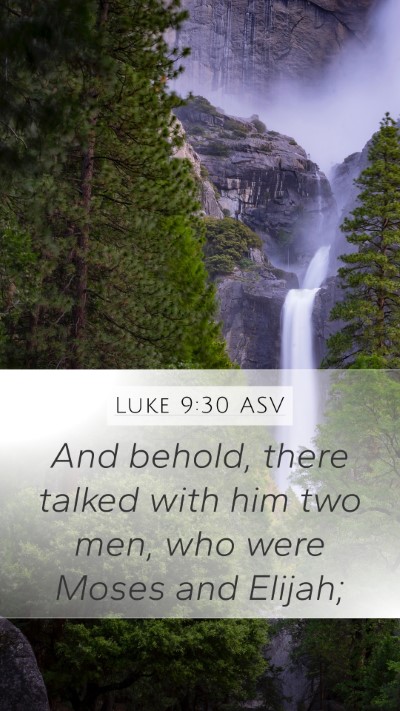 Luke 9:30 ASV Bible Verse Image