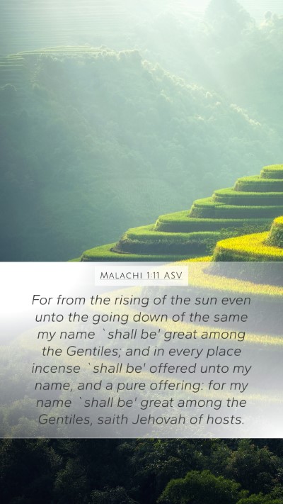 Malachi 1:11 ASV Bible Verse Image