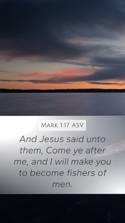 Mark 1:17 ASV Bible Verse Image