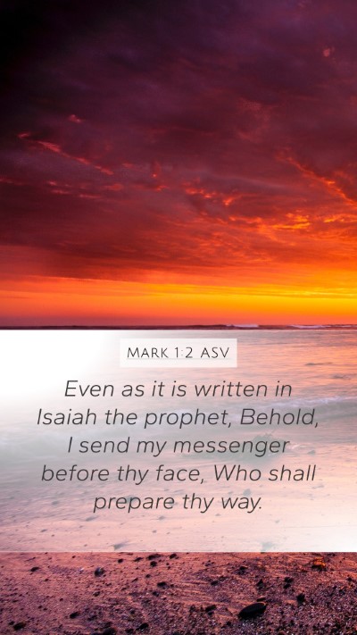Mark 1:2 ASV Bible Verse Image
