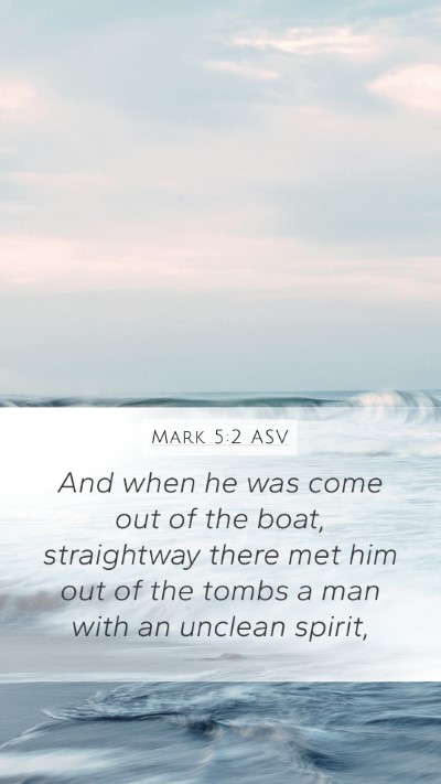 Mark 5:2 ASV Bible Verse Image