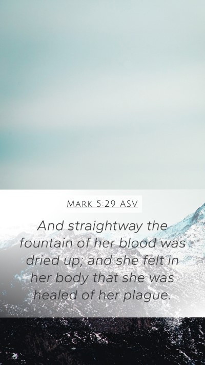 Mark 5:29 ASV Bible Verse Image