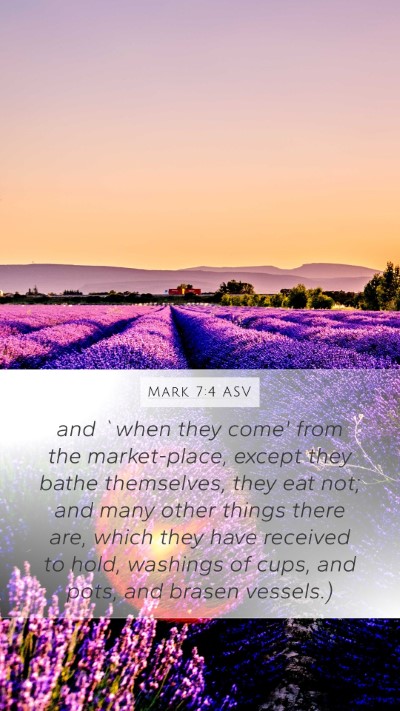 Mark 7:4 ASV Bible Verse Image