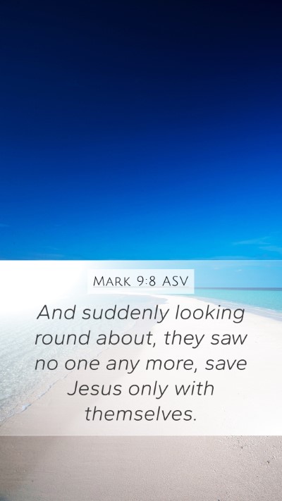Mark 9:8 ASV Bible Verse Image