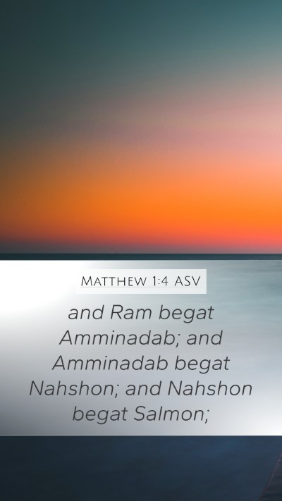 Matthew 1:4 ASV Bible Verse Image