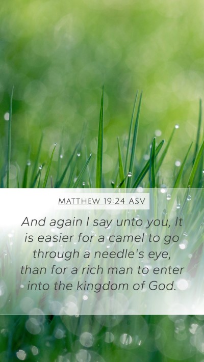 Matthew 19:24 ASV Bible Verse Image