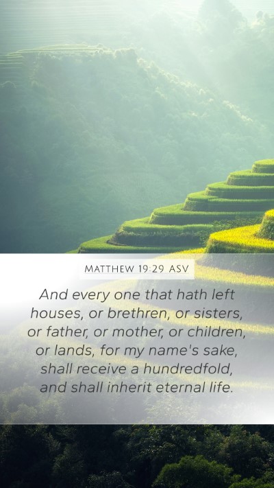 Matthew 19:29 ASV Bible Verse Image