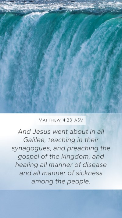 Matthew 4:23 ASV Bible Verse Image