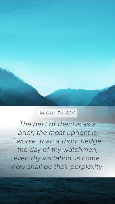 Micah 7:4 ASV Bible Verse Image