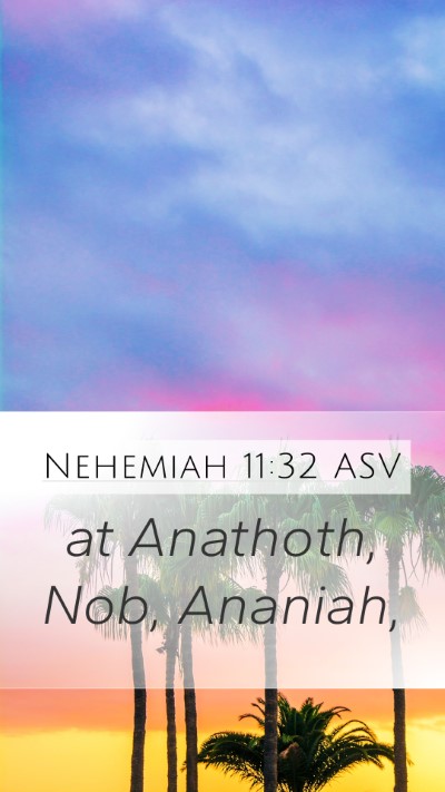 Nehemiah 11:32 ASV Bible Verse Image