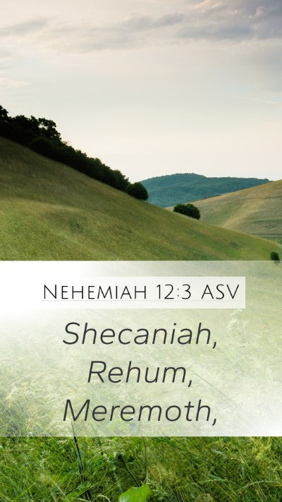 Nehemiah 12:3 ASV Bible Verse Image