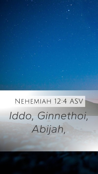 Nehemiah 12:4 ASV Bible Verse Image