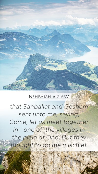 Nehemiah 6:2 ASV Bible Verse Image