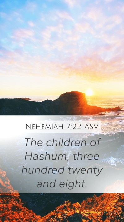 Nehemiah 7:22 ASV Bible Verse Image