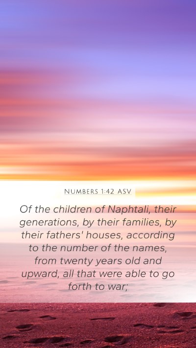 Numbers 1:42 ASV Bible Verse Image