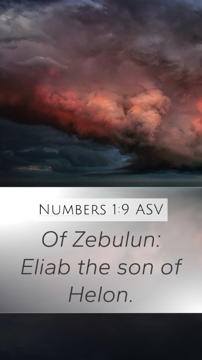 Numbers 1:9 ASV Bible Verse Image