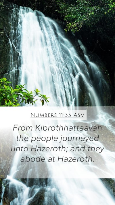 Numbers 11:35 ASV Bible Verse Image