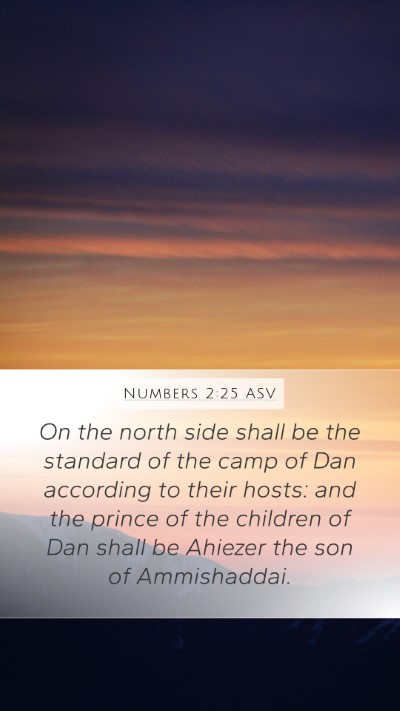 Numbers 2:25 ASV Bible Verse Image
