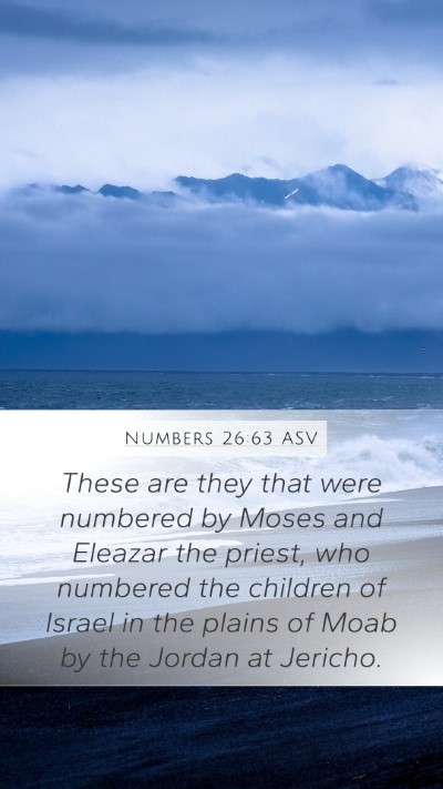 Numbers 26:63 ASV Bible Verse Image