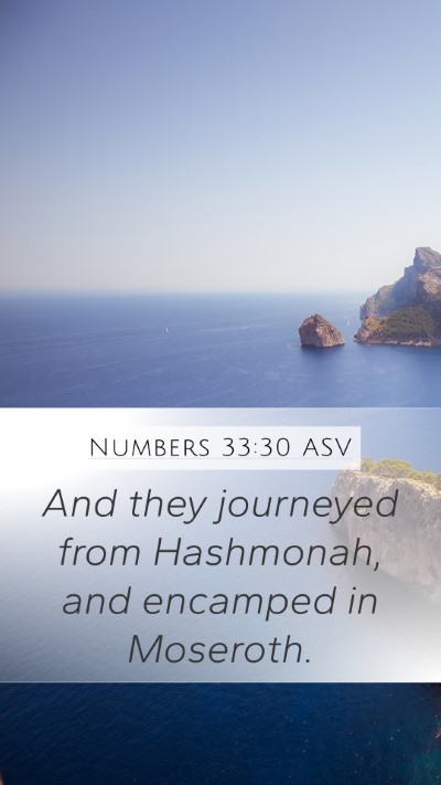 Numbers 33:30 ASV Bible Verse Image