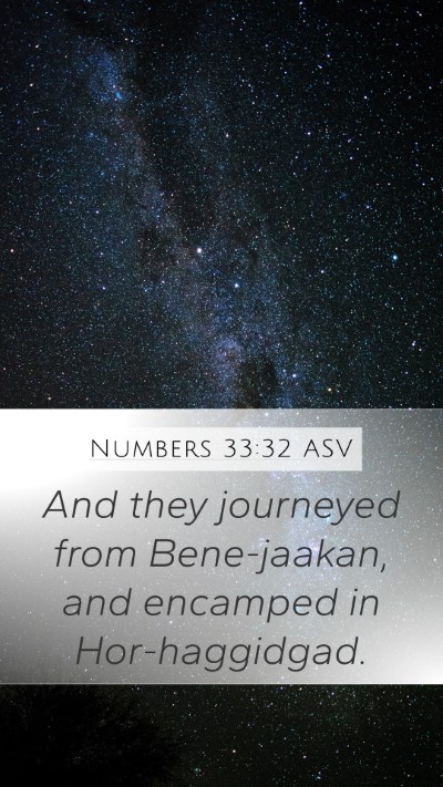 Numbers 33:32 ASV Bible Verse Image