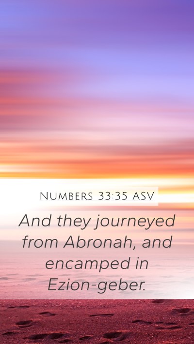 Numbers 33:35 ASV Bible Verse Image