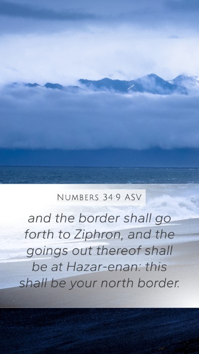 Numbers 34:9 ASV Bible Verse Image