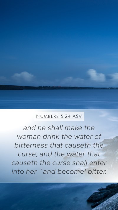 Numbers 5:24 ASV Bible Verse Image