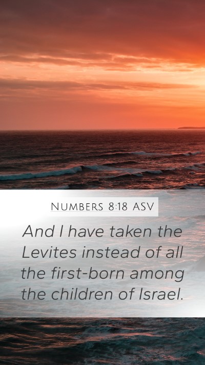 Numbers 8:18 ASV Bible Verse Image