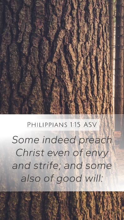 Philippians 1:15 ASV Bible Verse Image