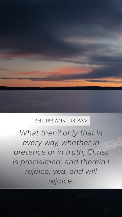 Philippians 1:18 ASV Bible Verse Image