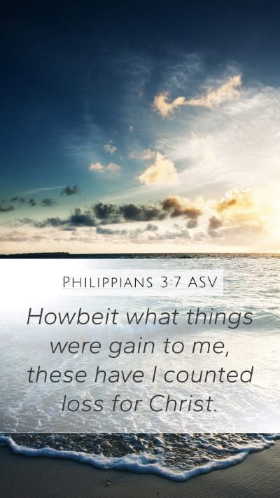 Philippians 3:7 ASV Bible Verse Image
