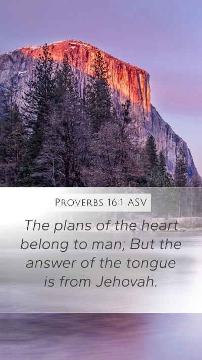 Proverbs 16:1 ASV Bible Verse Image