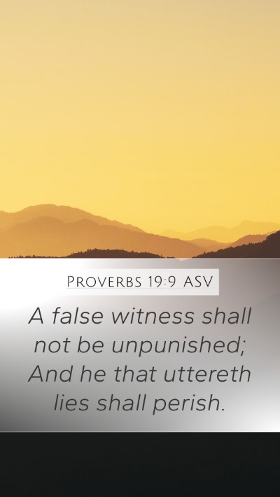 Proverbs 19:9 ASV Bible Verse Image