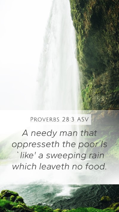 Proverbs 28:3 ASV Bible Verse Image