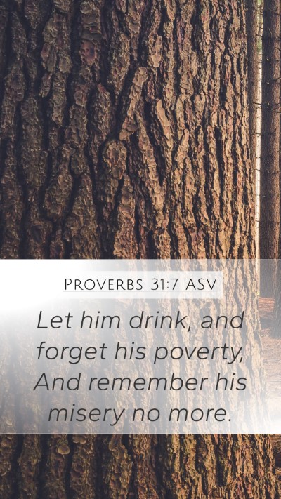 Proverbs 31:7 ASV Bible Verse Image